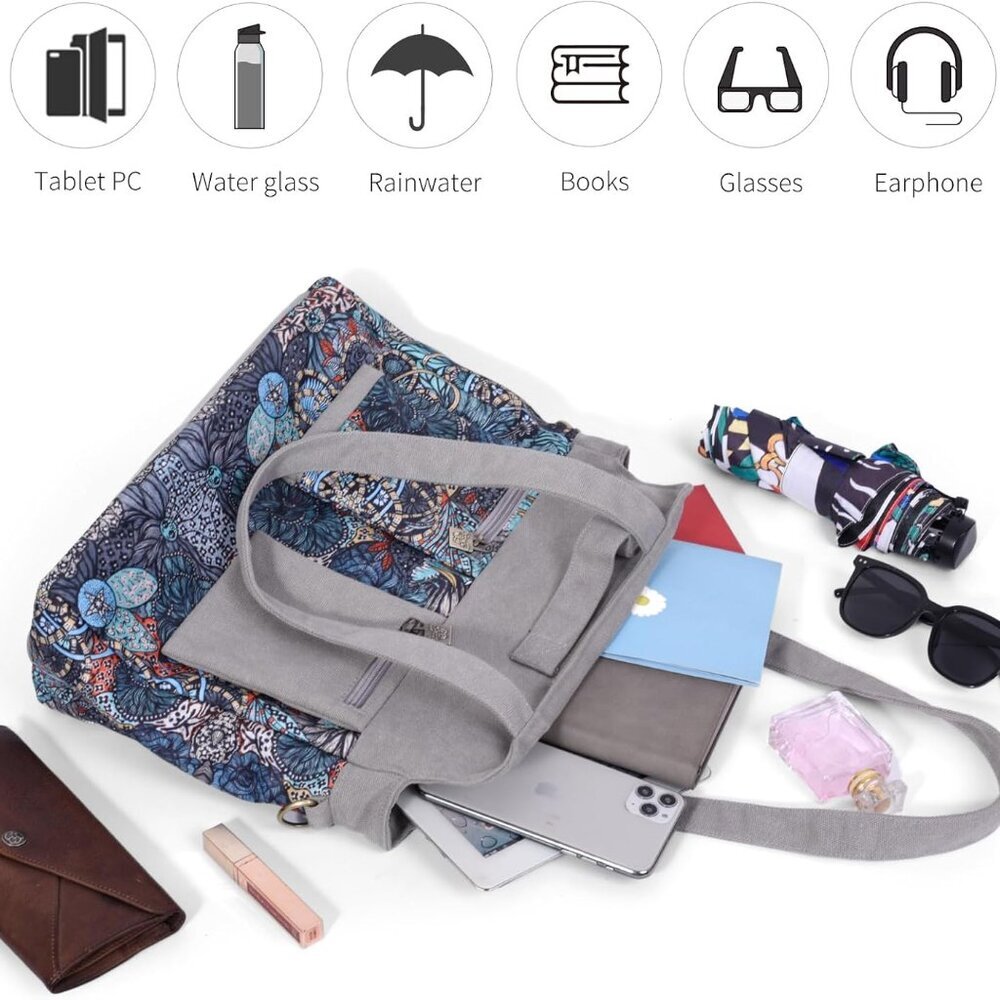 Boho Series Large Capacity Canvas Personalized Pr… - image 5